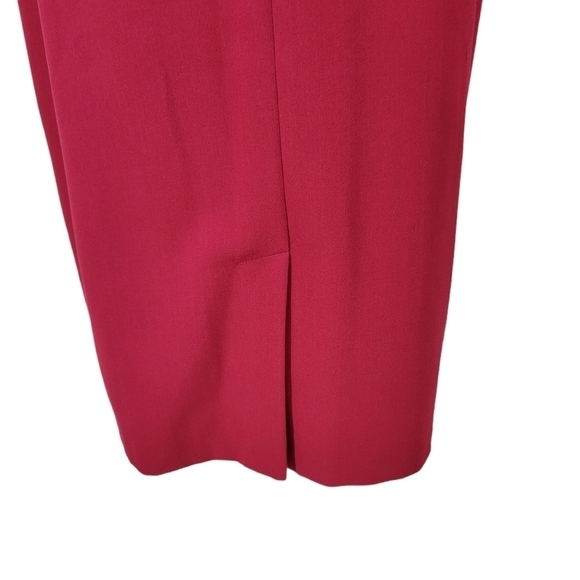 Adriana Papell Fuschia Pink Ruffle Sheath Dress - Picture 5 of 9